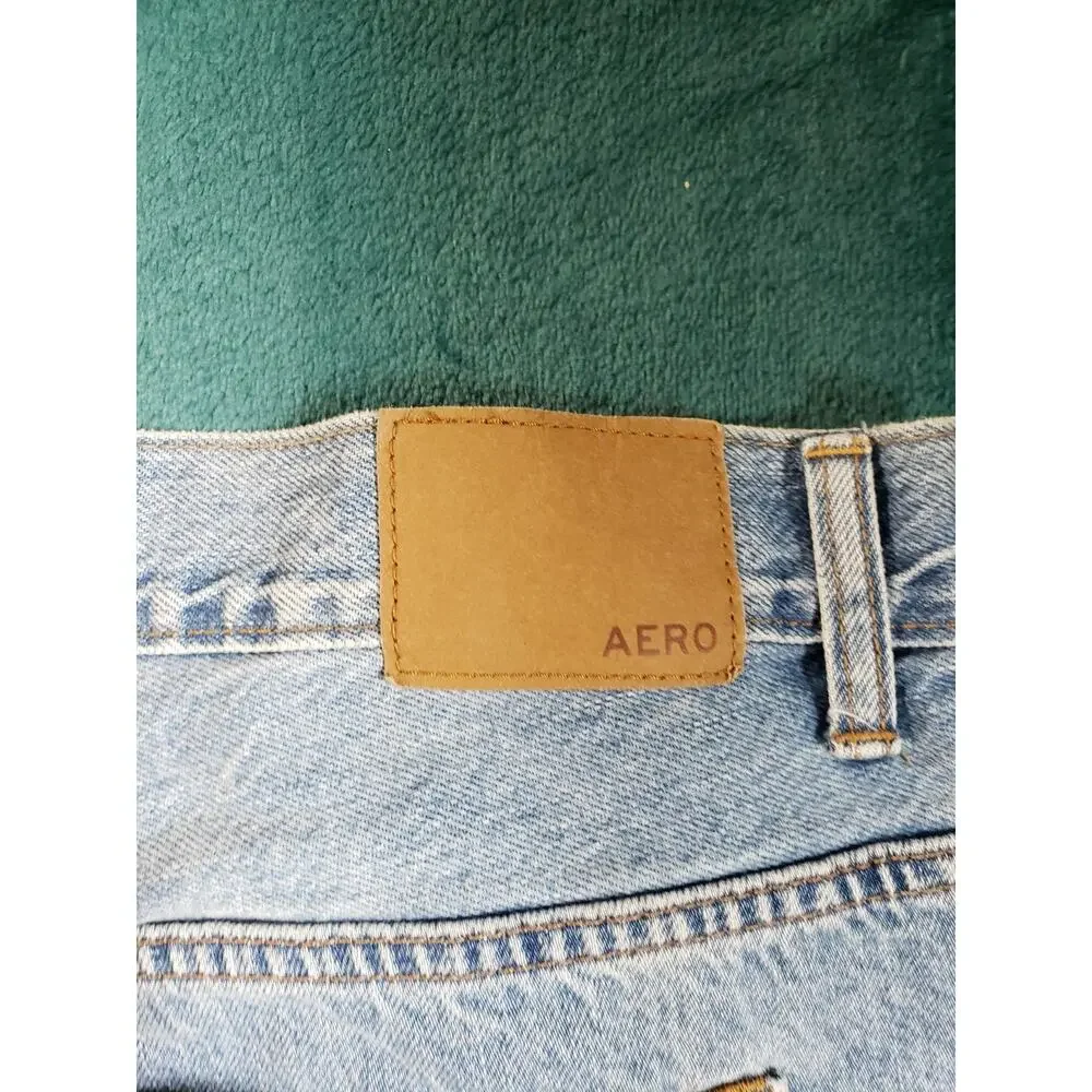 Aeropostale Jeans Size 40x32 Mens Blue Pants Stretch Mid Rise Relaxed Straight